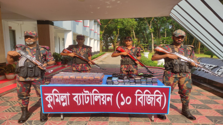 কুমিল্লা সীমান্তে বিজিবির কড়া নজরদারি, কোটি টাকার মালামাল জ
